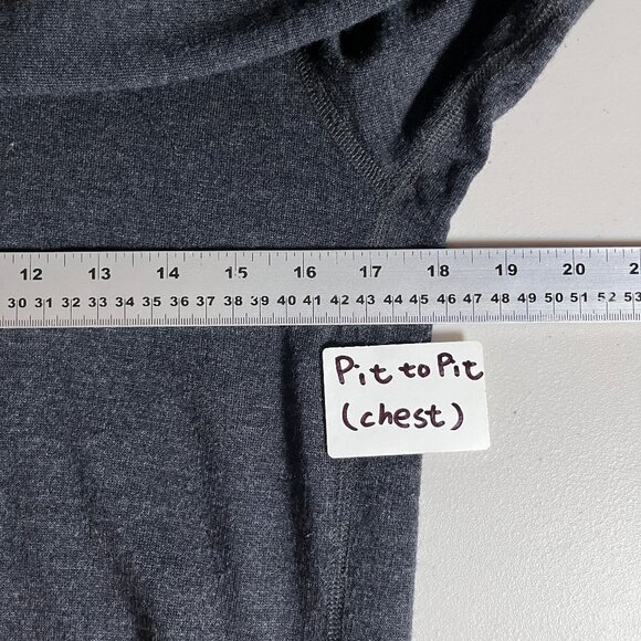 Reigning Champ 100% Merino Wool 1/4 Zip Pullover Sweater - Men's Size S - Gray - Picture 7 of 9